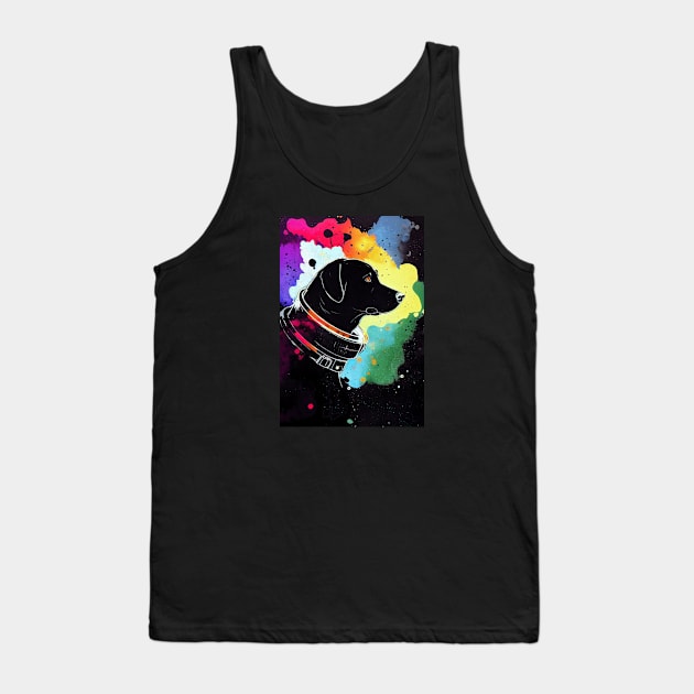 Astronaut black lab Tank Top by etherElric